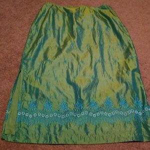 Free people silk skirt